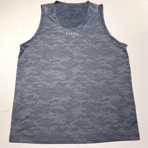NOBULL Men’s Blue Camo Performance Tank Medium
